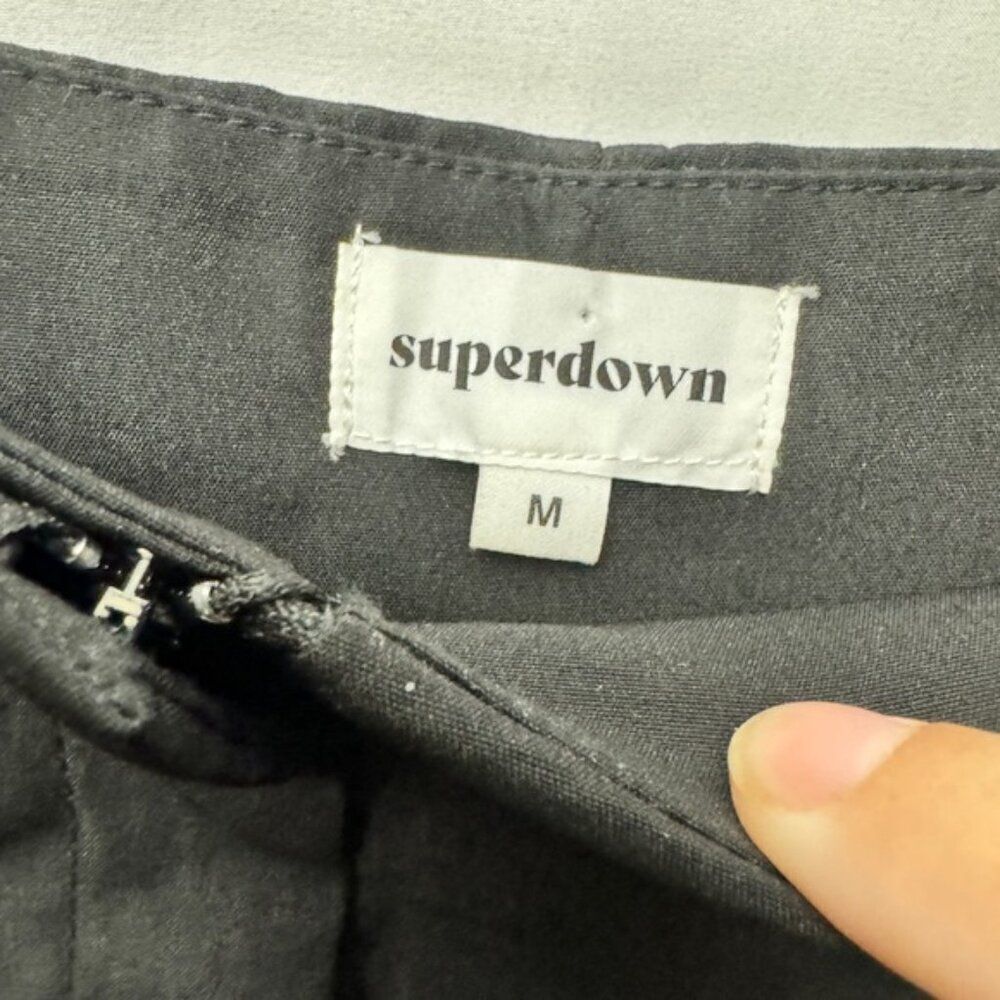 Revolve Superdown Cargo Pants Black - image 3